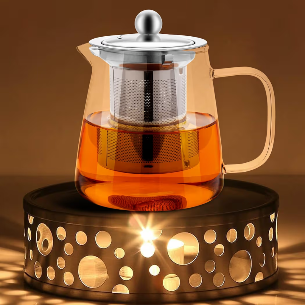 Honneeo Glass Tea Pot With Removable Infuser