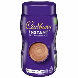 Cadbury Instant Hot Chocolate.