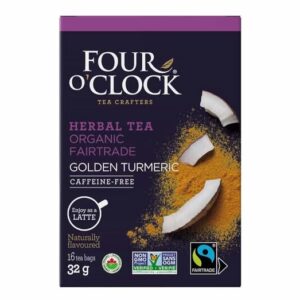 Four O'Clock Organic Fairtrade Golden Turmeric Herbal Tea