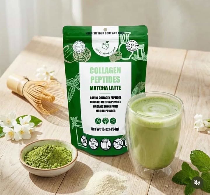 Chérie Sweet Heart Collagen Peptides Matcha Latte