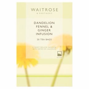 Dandelion, fennel and ginger infusion bags