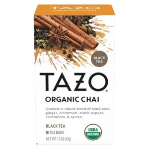 ORGANIC CHAI BLACK TEA 16 TEA BAGS