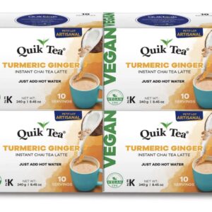 Vegan Turmeric Ginger Chai Tea Latte  - 10 count