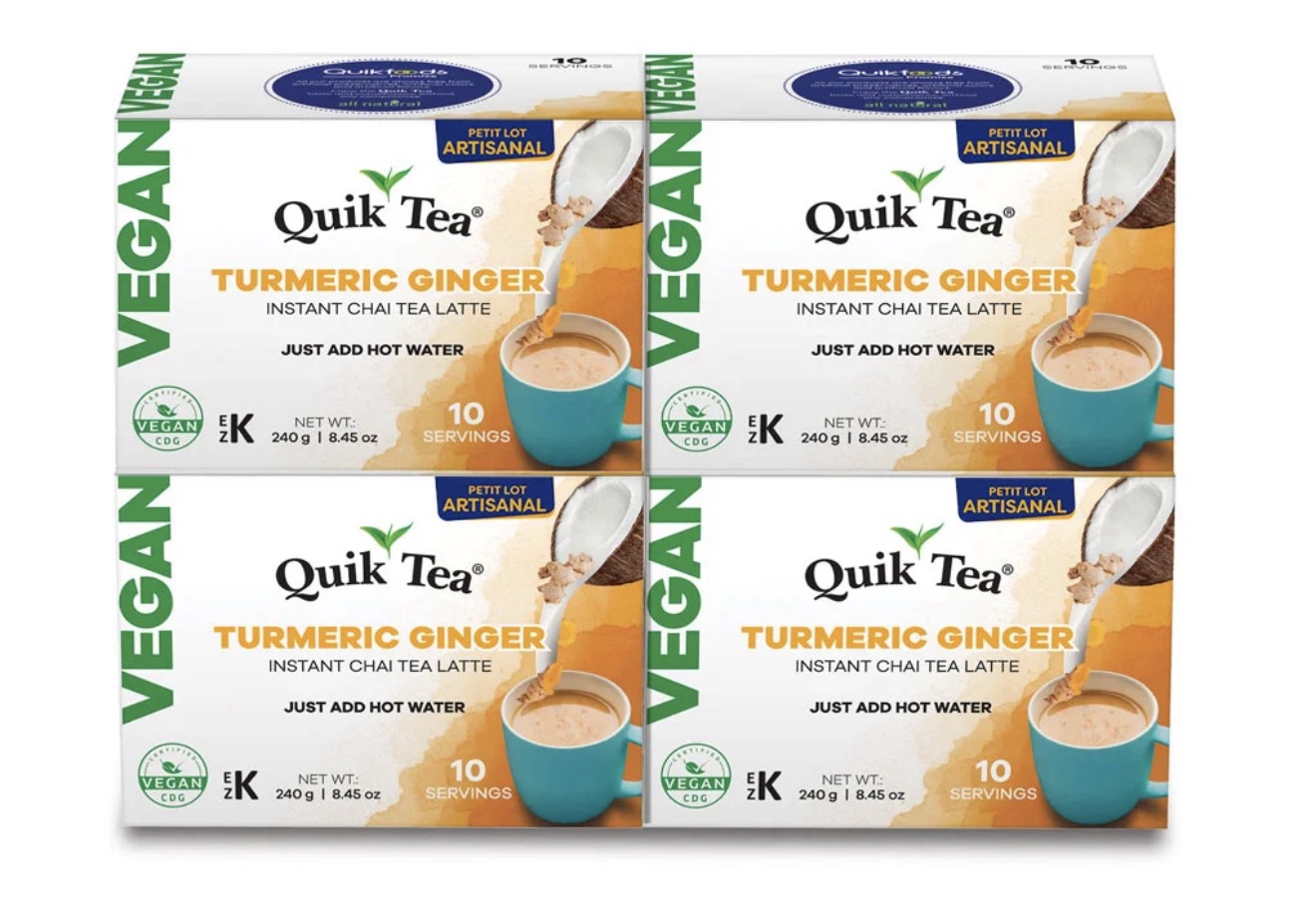 Vegan Turmeric Ginger Chai Tea Latte - 10 count
