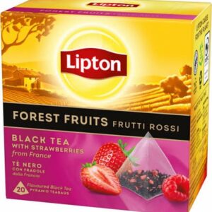 Lipton Black Tea - Forest Fruits, 20 Teabags