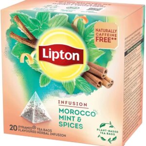 Lipton Pyramids Morocco Mint & Spicies Infusion, 20 Tea Bags