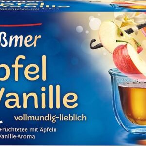 Messmer Apple and Vanilla Tea, 20 Tea Bags, Vegan, Gluten-Free, Lactose-Free