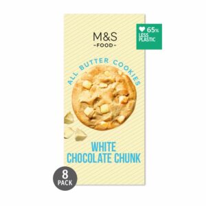 ALL BUTTER BELGIAN WHITE CHOCOLATE CHUNK COOKIES
200 g