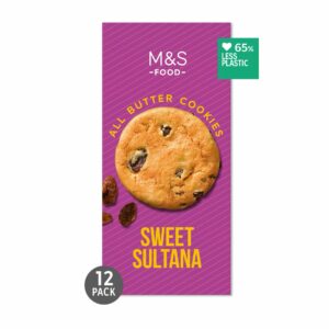 M&S 12 ALL BUTTER SULTANA COOKIES