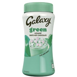 Galaxy Green Coloured White Hot Chocolate