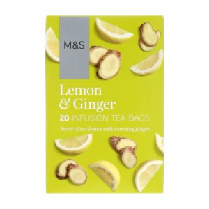 LEMON AND GINGER INFUSION TEA BAGS