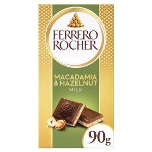 Ferrero Rocher Milk Chocolate with Hazelnut & Macadamia Bar