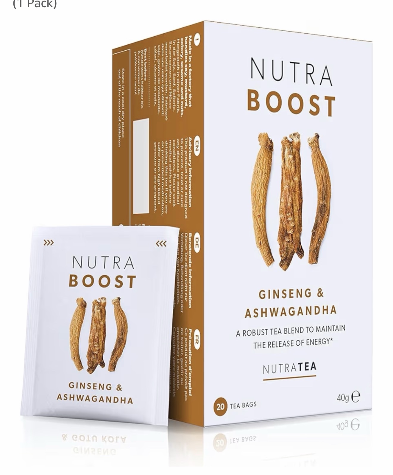 Nutra Tea NUTRABOOST - Energy Tea - Herbal Energy Boost Tea