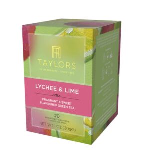 Taylors of Harrogate Lychee & Lime Green Tea, 20 Teabags
