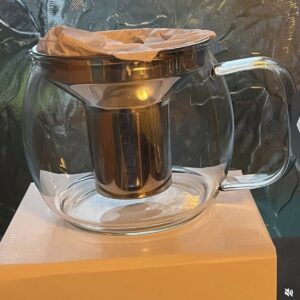 Glass mug with strainer 900ml