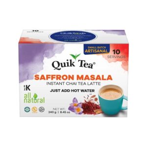 Quik Tea Saffron Masala instant chai latte- 10 bags