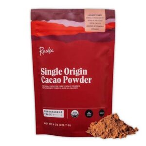 Raaka Organic Cacao Powder - Unsweetened, Non-Alkalized, 8oz