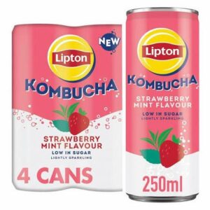 Lipton kombucha- strawberry mint flavor