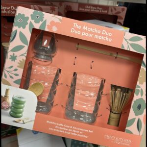 Matcha Duo Glass Whisk Set