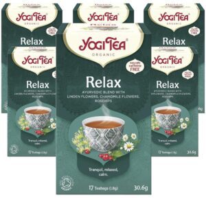 Yogi Tea, Relax, Organic Herbal Tea, Naturally Caffeine Free