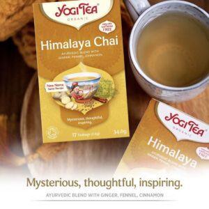 Yogi Tea, Himalaya Chai, Organic Spice and Herbal Tea, Caffeine Free - 17 bags