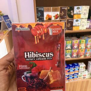 Millenium Hibiscus with Plant based Milk - tiger nut and sorghum infused instant tea